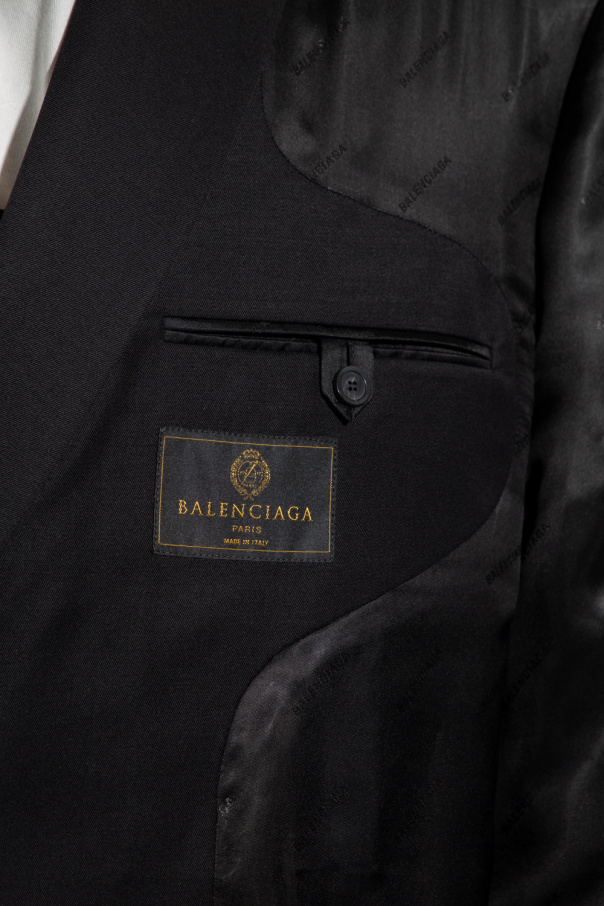 out effect blazer Balenciaga - Black Inside